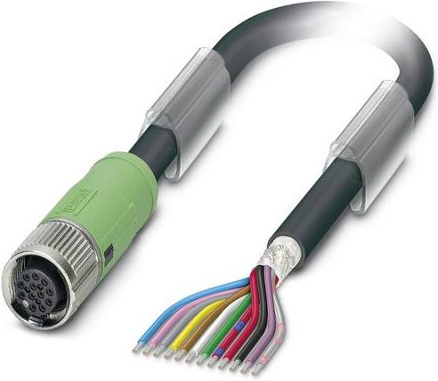 Phoenix Contact Sensor-Aktor-Steckverbinder M12 Buchse gerade Schwarz 0,50 m 12 Polzahl - Bild 1