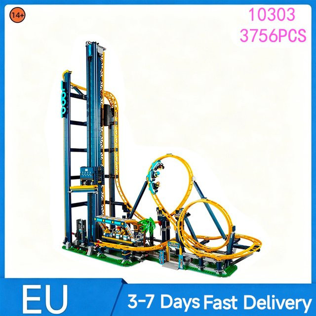WSUEL Loop Coaster Bouwstenen Speelgoed Park, 3756 Teile, ab 14 Jahre - Bild 1