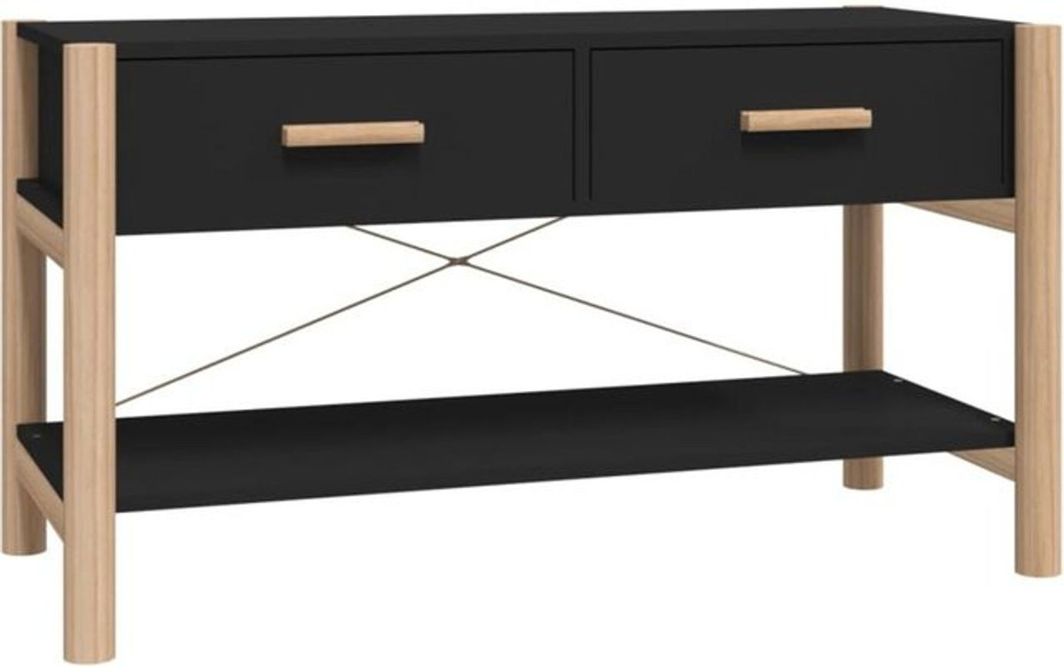 Vidaxl TV-Schrank aus Holzwerkstoff in Schwarz, B/T/H: 82 x 38 x 45 cm - Bild 1