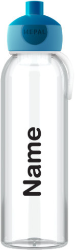 Mepal Wasserflasche Pop-up transparent mit persönlicher Namensbedruckung - Bild 1