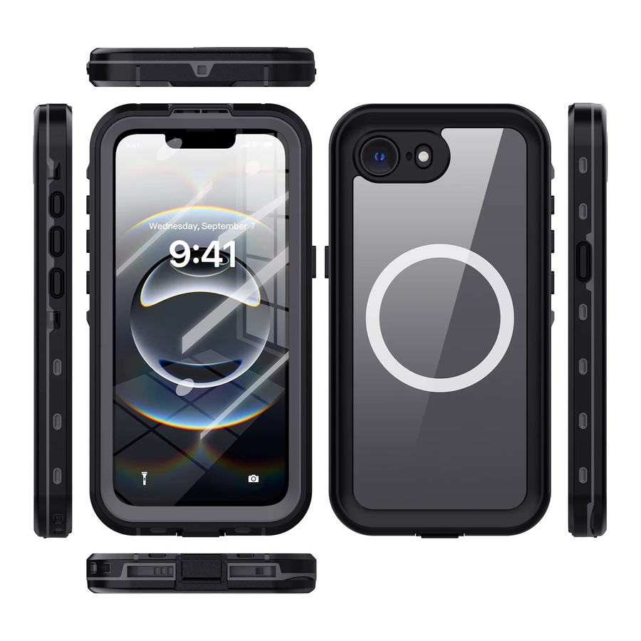 DOT+ Handyhülle für iPhone 16E, transparente wasserdichte Vollabdeckung mit 360-Grad-Fallschutz und Magnetfunktion - Bild 2
