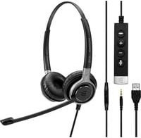 EPOS Sennheiser IMPACT SC 665 USB On-Ear Headset mit USB-A und 3,5 mm Klinkenanschluss in Schwarz und Silber - Bild 1