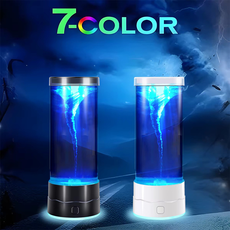 FRST LED Tornado Nachtlicht USB Mehrfarbige RGB Atmosphärenlampe Schwarz - Bild 3