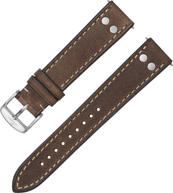 Laco Uhrenarmband, Leder, Taupe - Bild 1