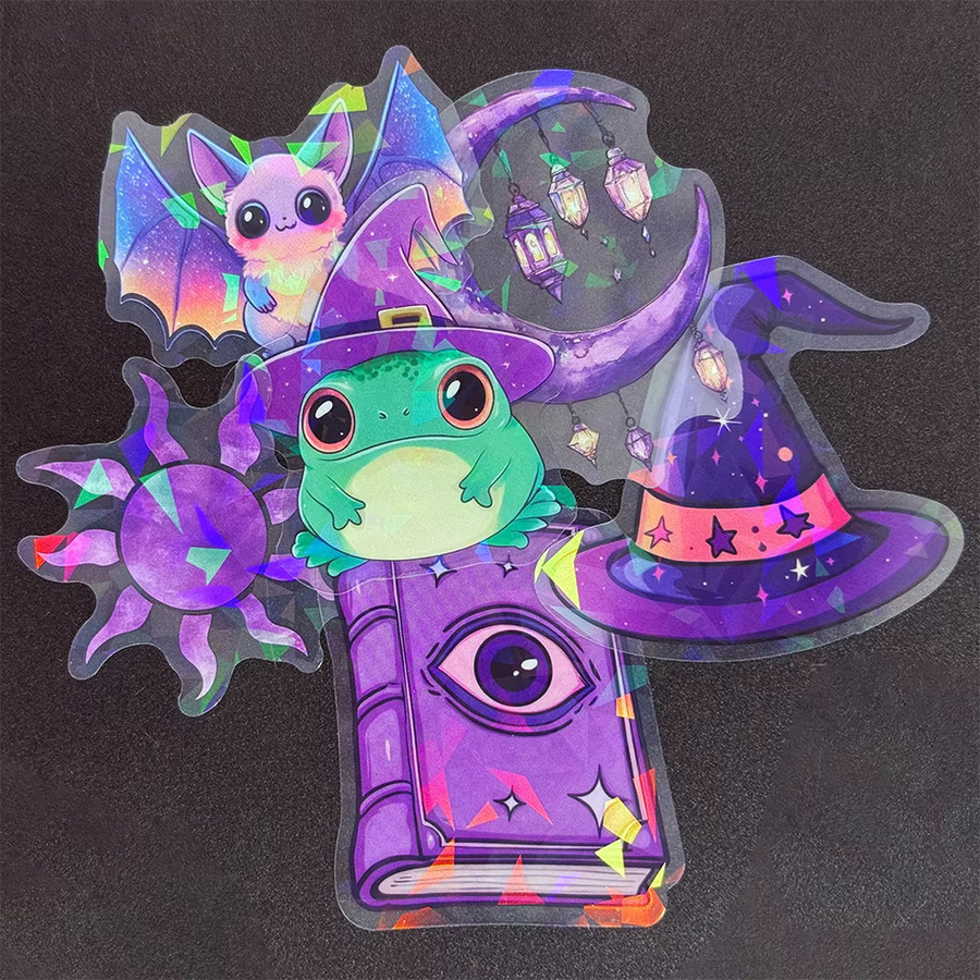 Rspctou Hexen-Cartoon-Aufkleber, Fantasy, transparent, bunt, 10-teiliges Set - Bild 3