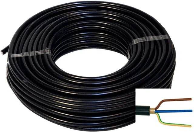 Emskabel Erdkabel NYY-J 3 x 1,5 mm² Schwarz 100 m - Bild 1