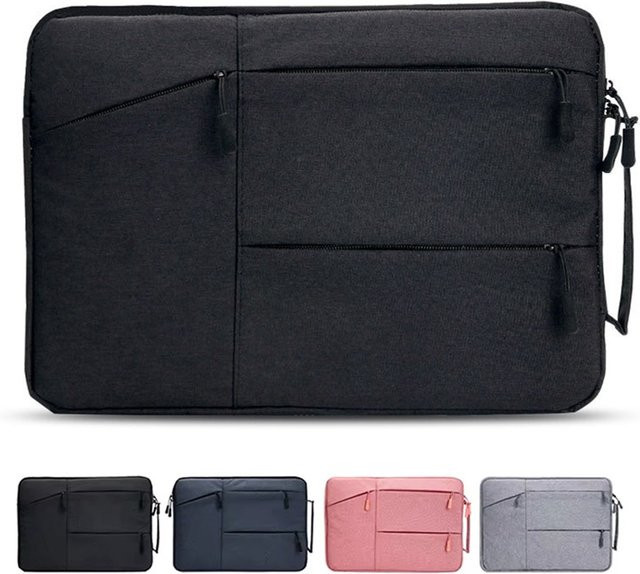 Wasserdichte Laptoptasche von KAFNHCKA in Grau für Apple MacBook Air Pro und Lenovo Notebook von 12 bis 16 Zoll - Bild 1