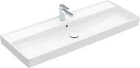 V&B Schrankwaschtisch Collaro mit Überlauf in Stone White, Breite: 120 cm, Tiefe: 47 cm - Bild 1