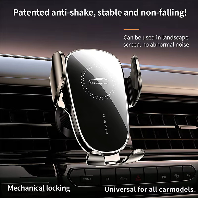 TONGDAYTECH Universelle Auto-Handyhalterung mit Schwerkraftbefestigung in Schwarz für Samsung und iPhone - Bild 6