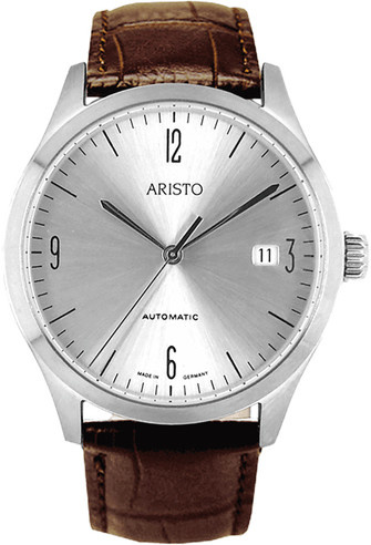 Aristo Vollmer Armbanduhr Automatik, Edelstahl, 38 mm, Leder, Unisex - Bild 1