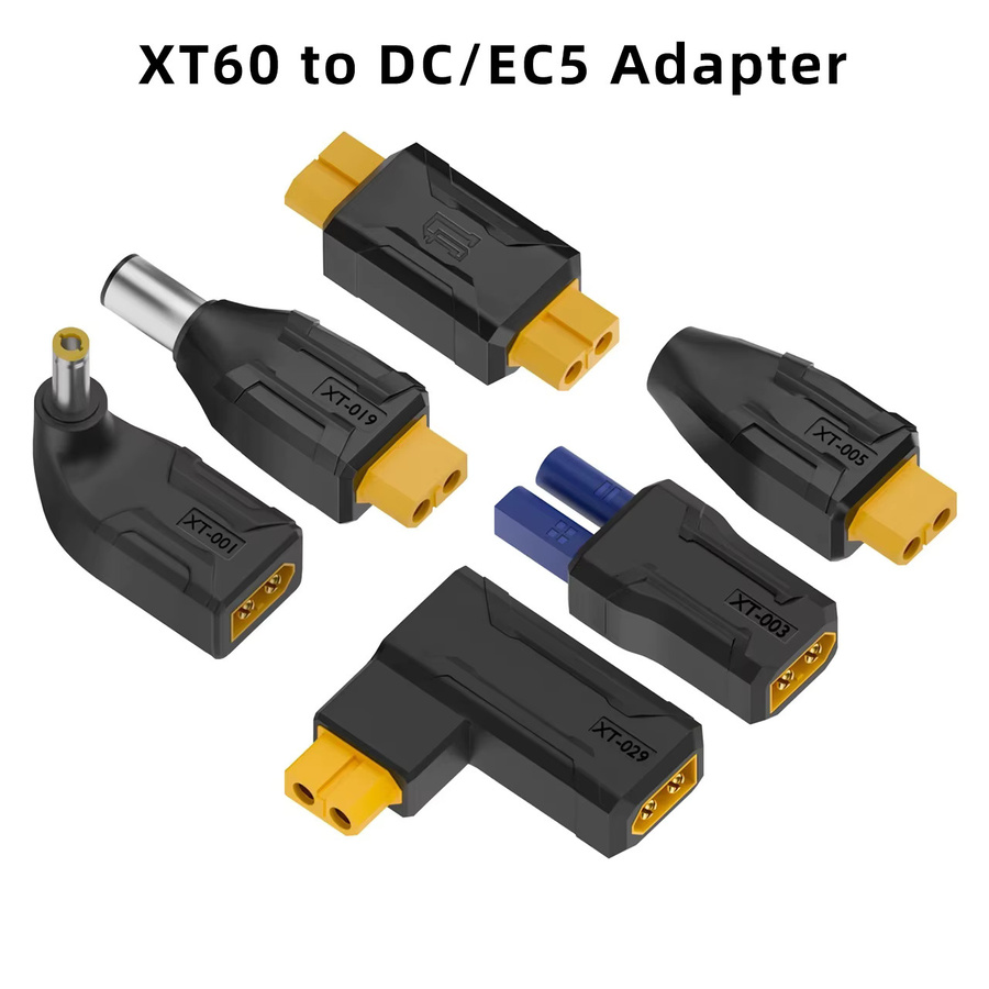 ToolkitRC EC5 zu XT60 Ladeadapter mit USB Typ C für Drohnen und Energiespeicher-Ladegeräte, Schwarz - Bild 2