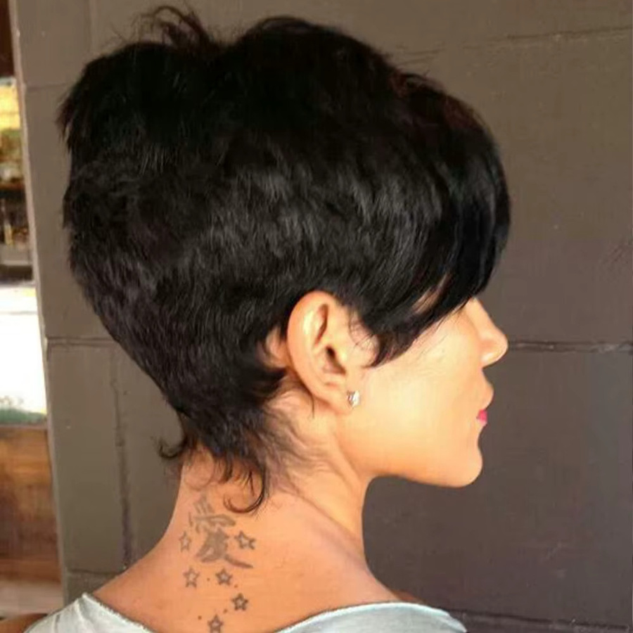 OYM HAIR Pixie-Schnitt-Perücke, Echthaar, Damen - Bild 2