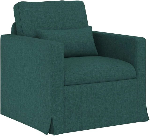vidaXL Sofa Dunkelgrün mit Stoffbezug und Metallrahmen B/T/H: 78 x 78 x 80 cm - Bild 1