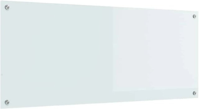 vidaXL Küchenrückwand aus gehärtetem Glas in Weiß, Breite: 120 cm, Höhe: 50 cm - Bild 1