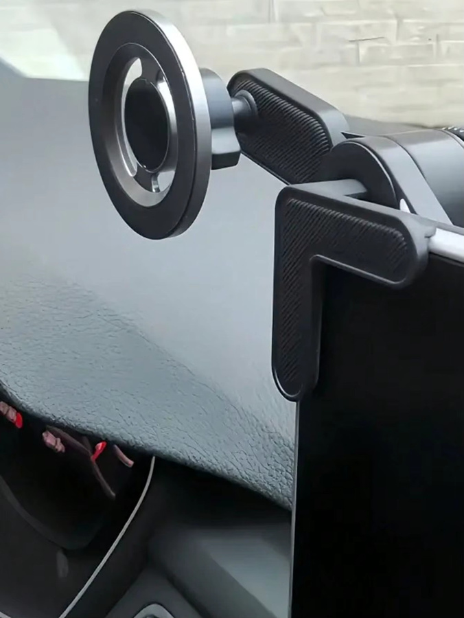 Magnetische Autotelefonhalterung in Schwarz mit 360 Grad drehbarem Arm für universelle Nutzung - Bild 3