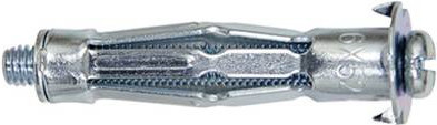 Fischer Hohlraum-Metalldübel HM 6 x 52 S aus Stahl in Silber mit metrischer Schraube (50 Stück) - Bild 1