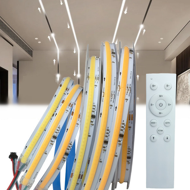 AELED COB LED Strip WS2811 IC Flowing Water RGBIC mit 360 LEDs/m, flexibel und zuschneidbar - Bild 1