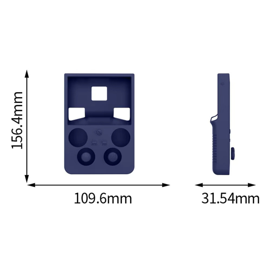 Anbernic RG 477V Schutzhülle aus Silikon in Blau für Retro-Handheld-Spielkonsolen, stoßfest und kratzfest - Bild 4