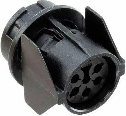 Amphenol T3376550U Front Mounting Kunststoff Stecker in Schwarz - Bild 1