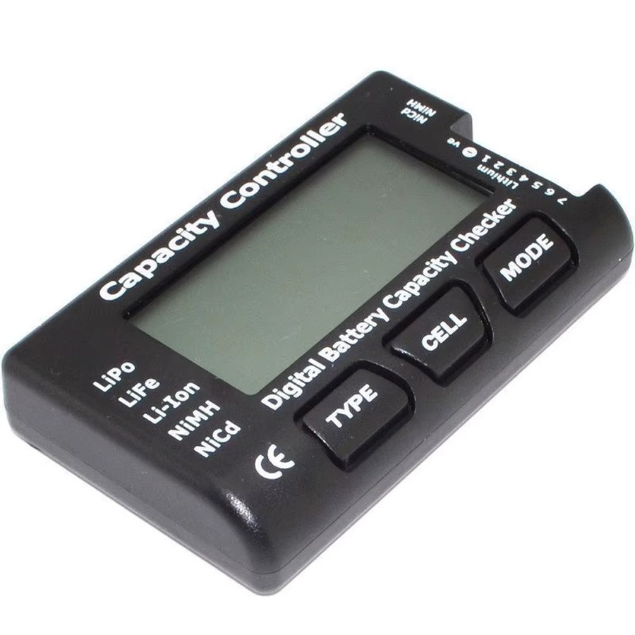 YSIDO CellMeter-7 Digitaler Akku-Tester und Zellspannungsprüfer für LiPo, LiFe, Li-Ion, NiMH und NiCd in Schwarz - Bild 4