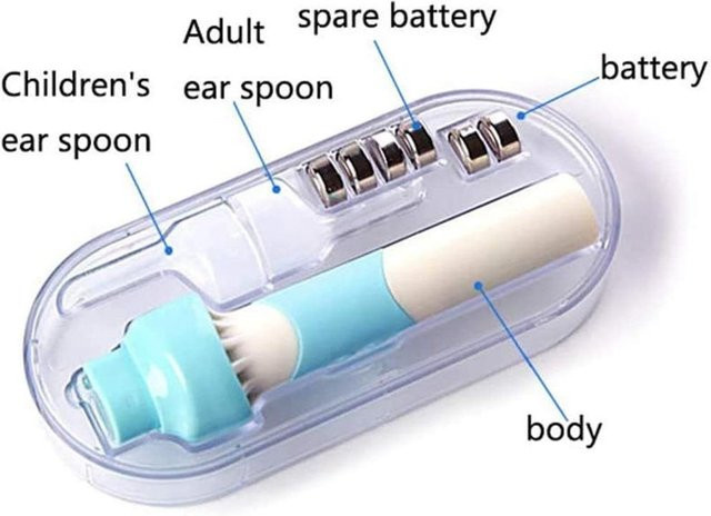 Qichuanxin Elektrisches Vakuum-Ohrenreiniger-Set, Black, Kinder und Erwachsene - Bild 1
