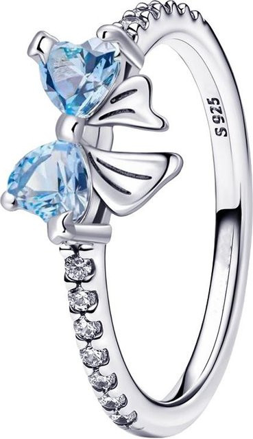 Ring 925 Silber, Herz Schleife Perlenblume Kleeblatt, Damen - Bild 1