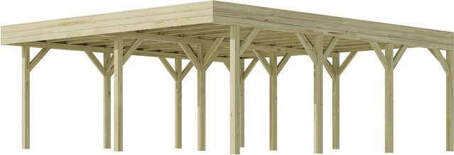Weka Doppelcarport kdi mit Vorbereitung zur Dachbegrünung - Bild 1