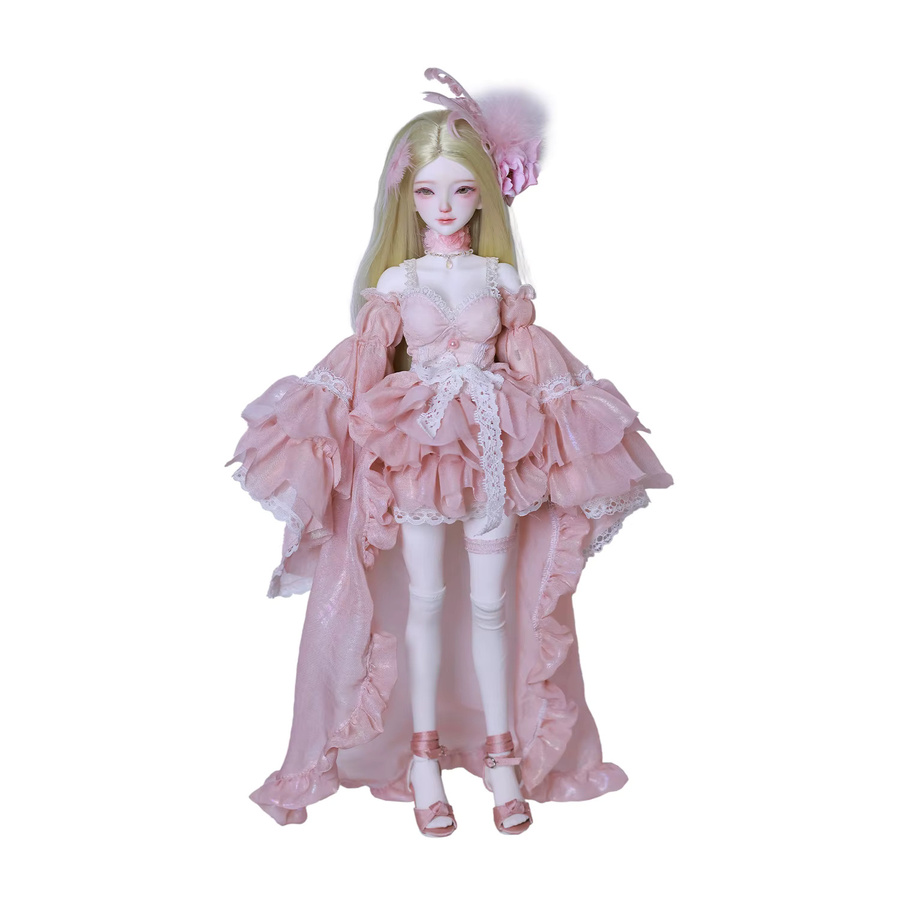 ShugaFairy Xana H 1/4 BJD Komplettset, Fantasy-Exotische Fee, Gelenkpuppe mit Rosa Outfit - Bild 2
