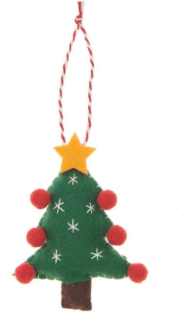 Rico Design Weihnachtsbaum aus Filz in Grün als Hängedekoration - Bild 1