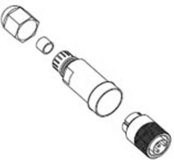 Molex 1300170009 Sensor-Aktor-Steckverbinder aus Edelstahl - Bild 1