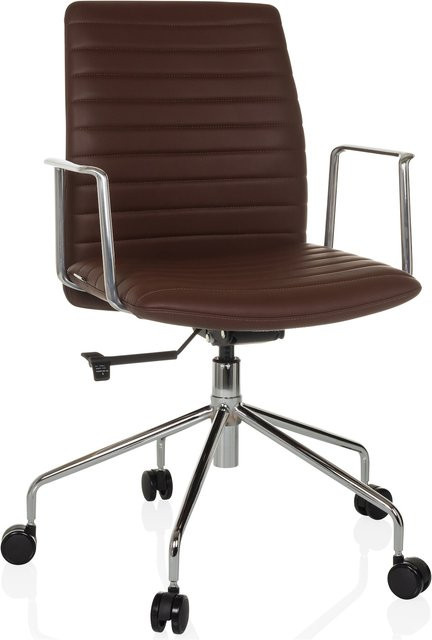 hjh OFFICE Luxus Chefsessel VEMONA 30 aus Kunstleder mit Armlehnen und Rollen - Bild 1