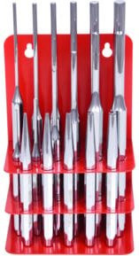KS Tools Durchtreiber-Satz aus Edelstahl, 17-teilig, Silber - Bild 1