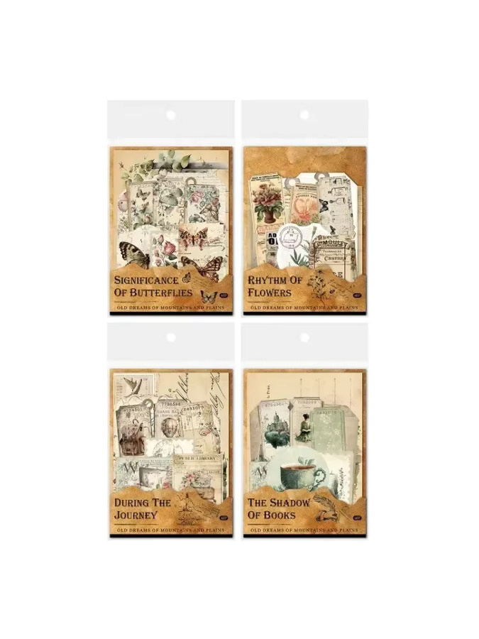 CBTstationery American Vintage Sticker Pack mit 40 Stück für Dekorations-Collagen, Mountain Wild Old Dreams, Mehrfarbig, 18,1 x 11,7 cm - Bild 2