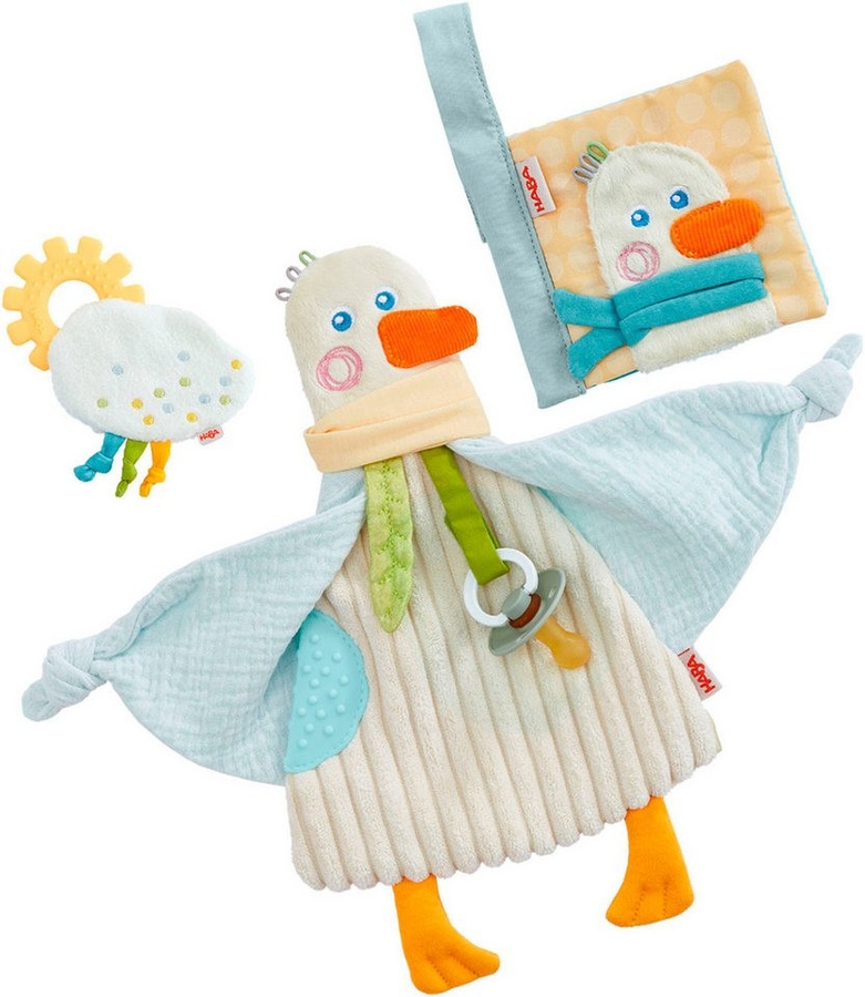 HABA Greifspielzeug Baby-Spiel-Set Gans, 3-teiliges Set - Bild 1