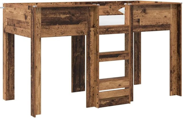 vidaXL Etagenbett für Kinder aus Holzwerkstoff in Altholz Optik Braun B/T/H: 75 x 190 cm - Bild 1