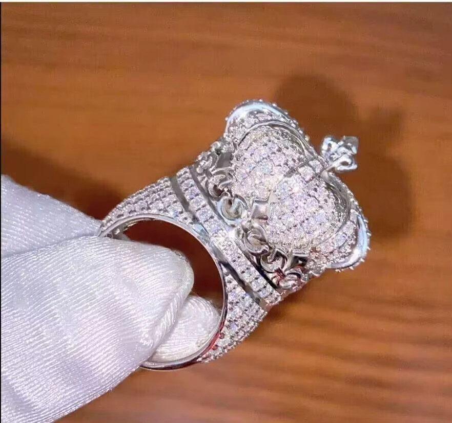 LYEE CYEE 3D-Kronen-Ring, Silber, Zirkonia, Herren - Bild 2