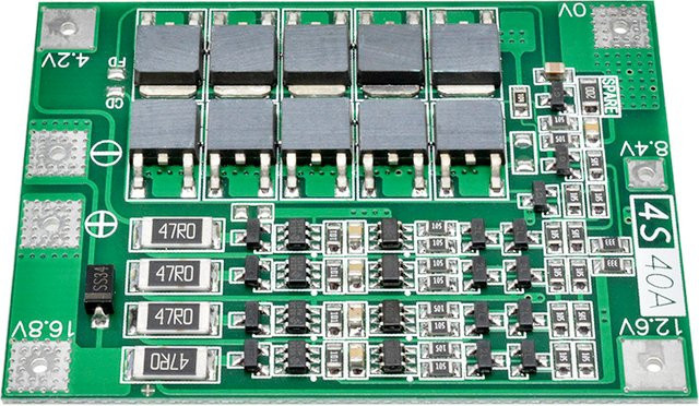 Aideepen 4S 40A 18650 Li-Ion Lithium Batterie Ladegerät PCB BMS Schutzmodul mit Balance in Grün - Bild 1