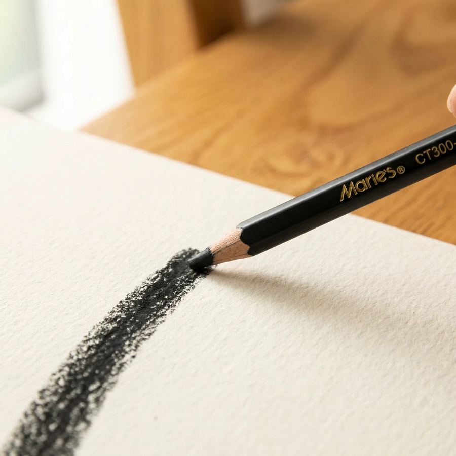 Marie's 12-teiliges Graphitstift-Set mit extra weichen, weichen und mittleren Stiften zum Zeichnen und Skizzieren für Künstler und Erwachsene - Bild 3