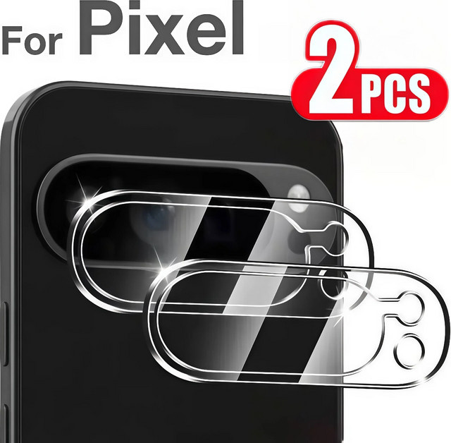 2 Stück HD Kamera-Objektivschutz aus gehärtetem Glas für Google Pixel 9 Pro XL 8 7 6 6A 7A 8A Fold, transparent - Bild 1