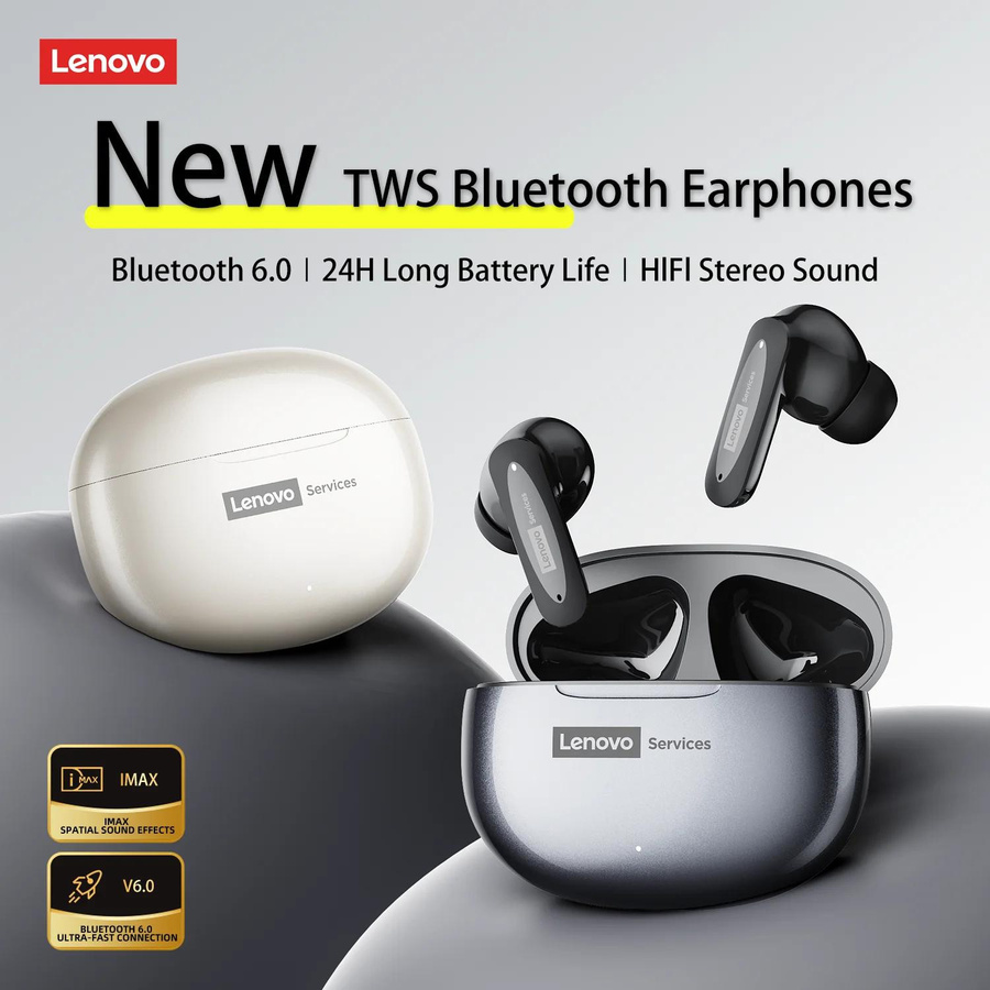 Lenovo LE202 Kabellose Bluetooth 6.0 In-Ear Kopfhörer mit AI-Geräuschunterdrückung und langer Akkulaufzeit in Weiß - Bild 13