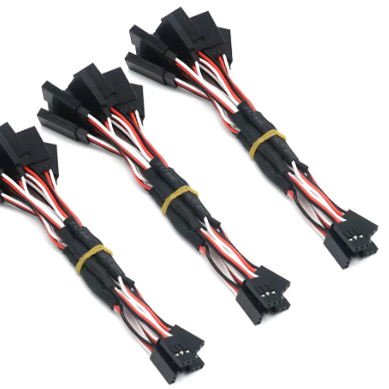 DUTRIEUX RC Servo Y Verlängerungskabel in Schwarz für Futaba und JR Flugzeuge, Hubschrauber und Autos - Bild 4