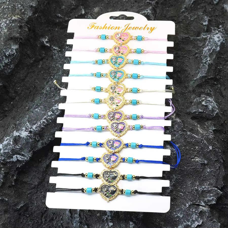 Noter Armband, Herz Schnur, Kristall, Bunt, Damen - Bild 3