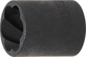 BGS Spiral-Profil-Steckschlüssel-Einsatz Schraubenausdreher 5279 mit 10 mm 3/8 Zoll Innenvierkant und 19 mm Schlüsselweite - Bild 1