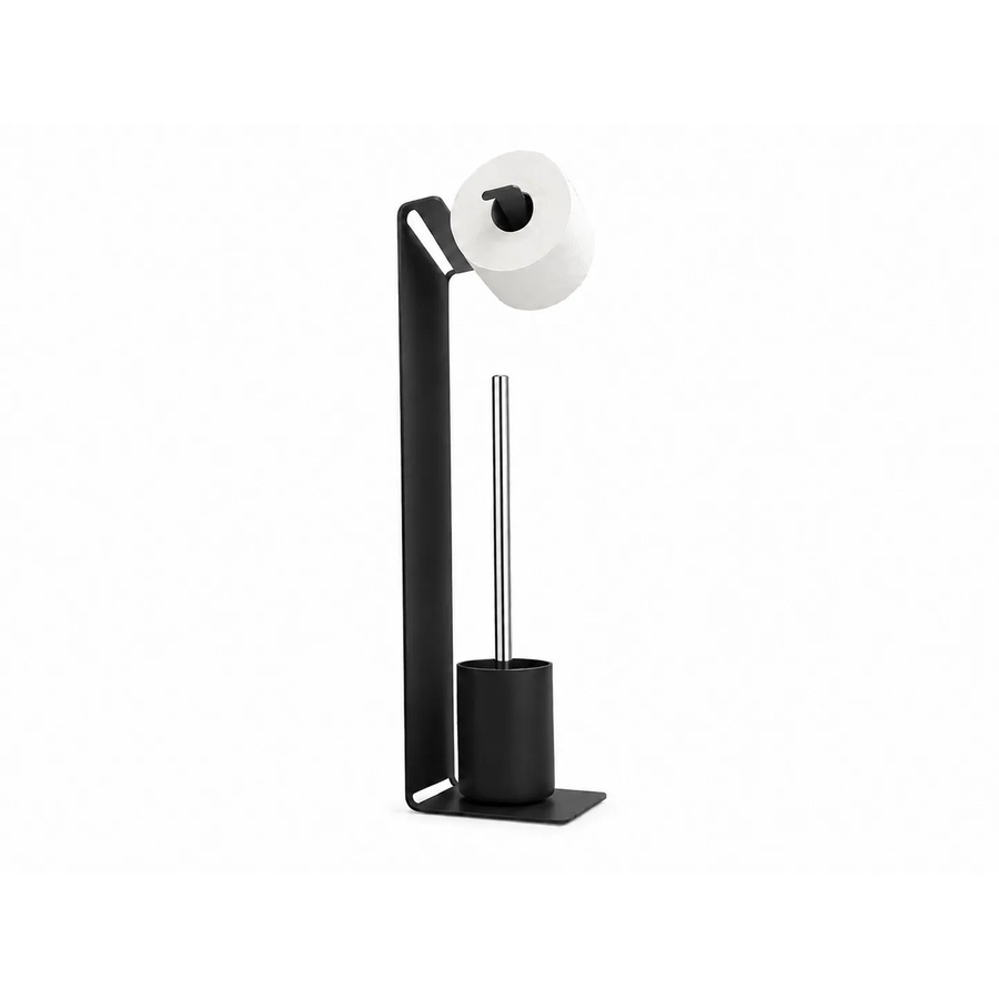 Radius Design GmbH WC-Garnitur Puroraggio Schwarz mit Bürste aus Metall, Höhe: 150 cm - Bild 2