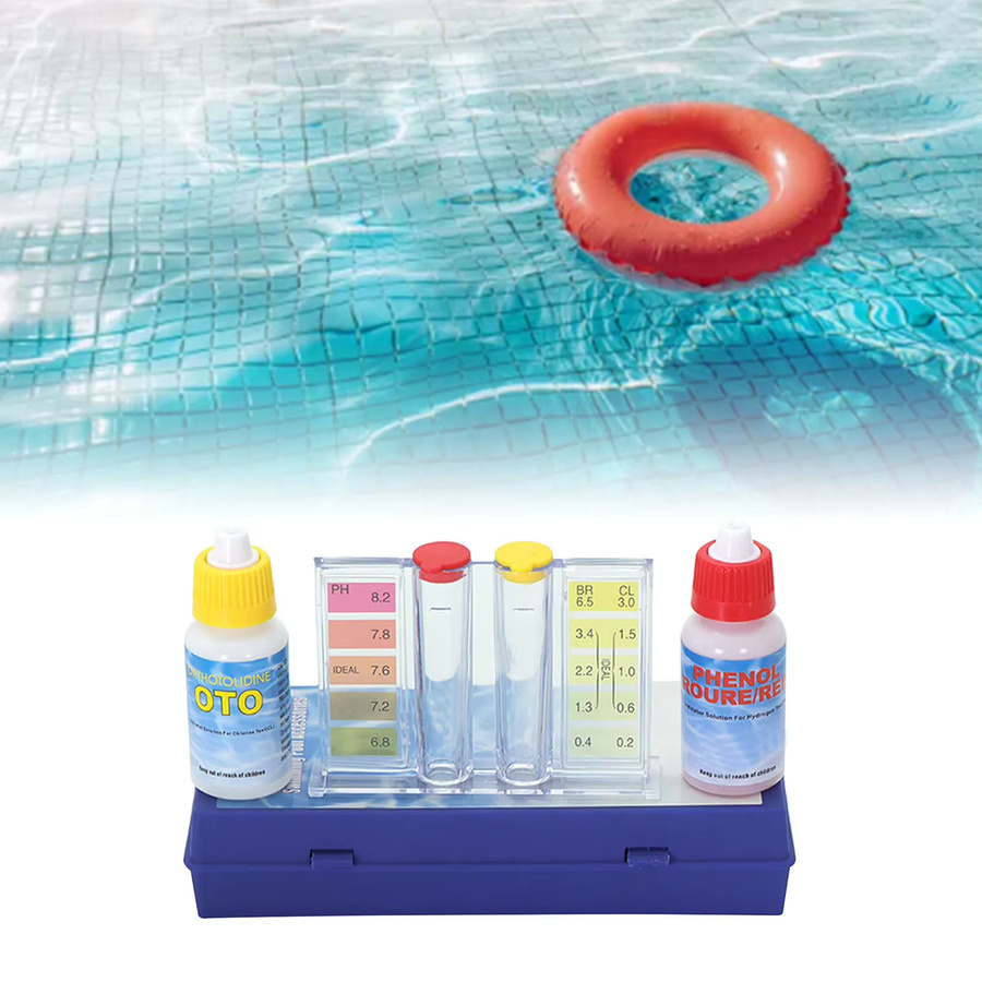 Meterk Testrohr-Wasserqualitätsprüflösung mit Teststreifen-Röhrenwerkzeug zur PH-Wert-Messung und Restchlor-Erkennung - Bild 2