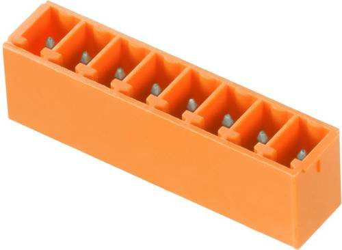 Weidmüller Stiftgehäuse-Platine BC/SC, 10 Polzahl, Rastermaß: 3.81 mm, Schwarz/Orange, 50 Stück - Bild 1