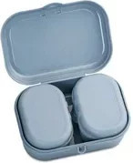 Koziol Lunchbox Pascal Mini in Blau mit Fächern und Snap-Lid - Bild 1