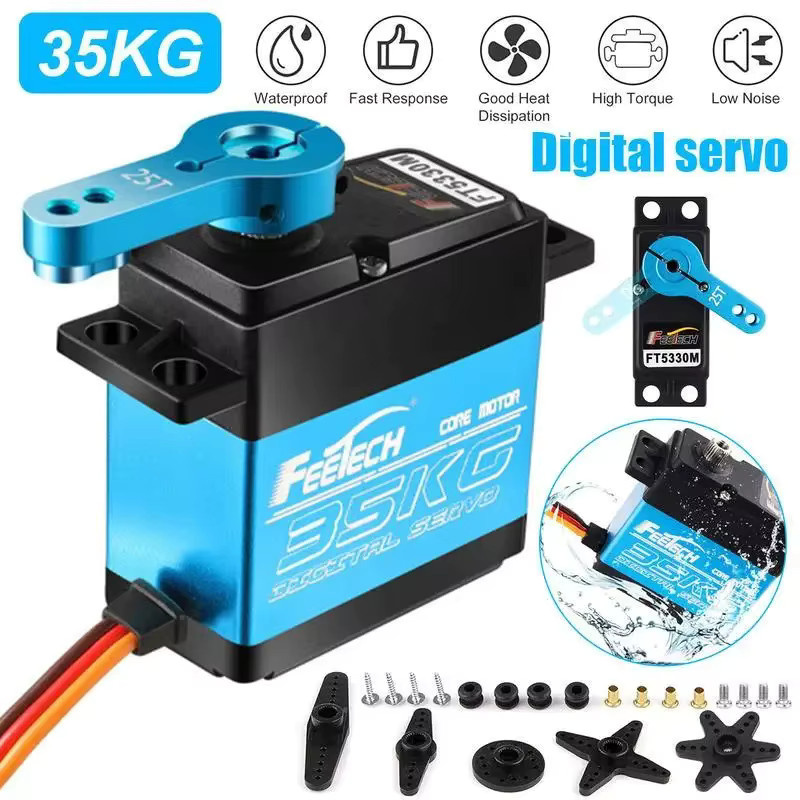 Feetech FT5330M Digitaler Servomotor, Metall, für Fahrzeuge - Bild 6
