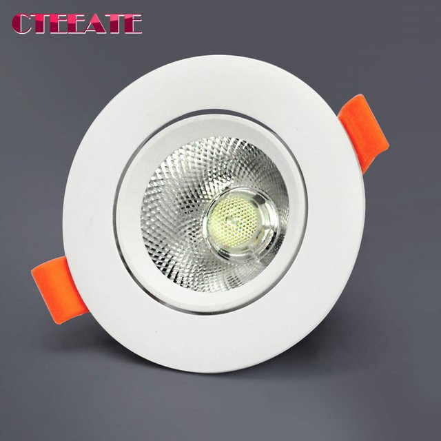 Dimmbare CTEEATE LED Downlights COB Deckeneinbauleuchten in Weiß für die Heimbeleuchtung - Bild 1