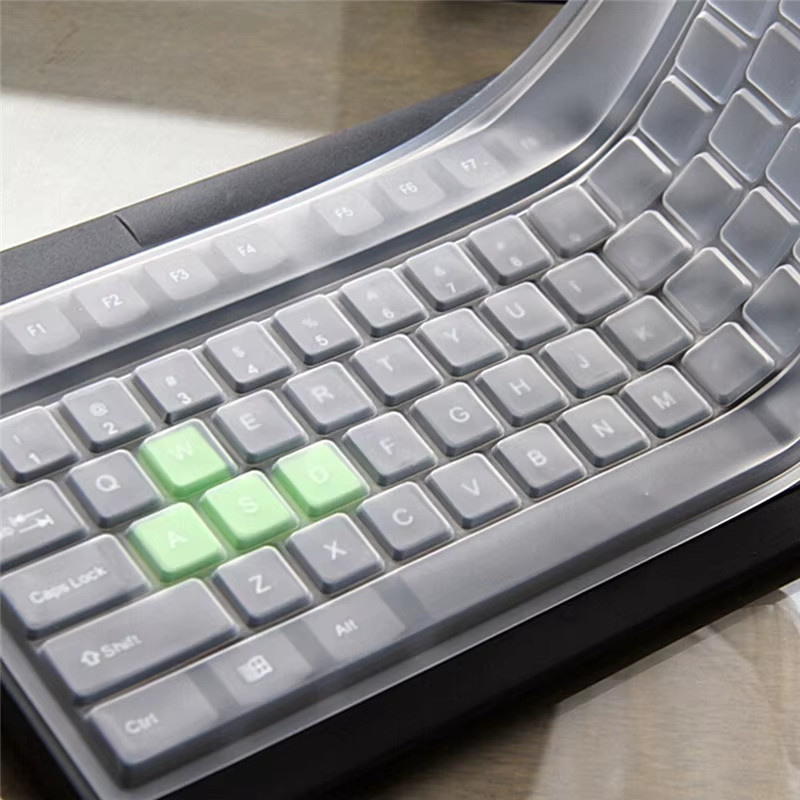 Universelle Silikon Tastaturabdeckung in Transparent als Staubschutz und Schutzfolie für Desktop-Computer - Bild 3